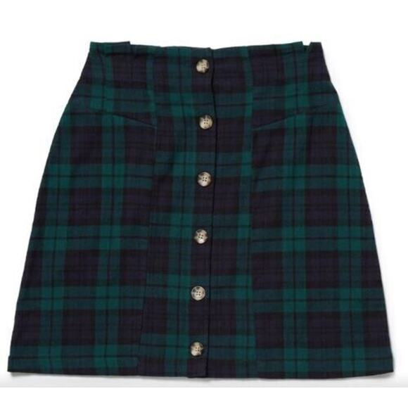 Volcom Juniors Untamed Feels Mini Skirt Green Large(10) MSRP $50 - Picture 3 of 3